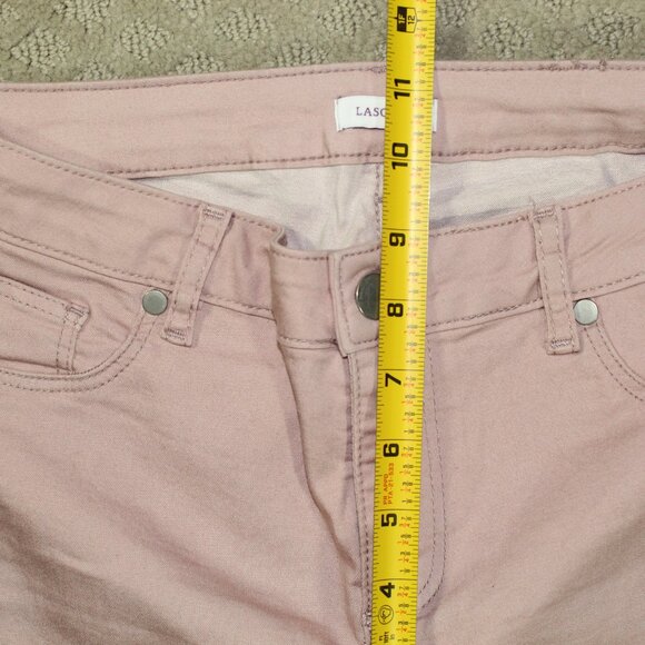 Lascana Women's Size 6 Blush Pink Skinny Raw Hem Ankle Jeans - Picture 4 of 5